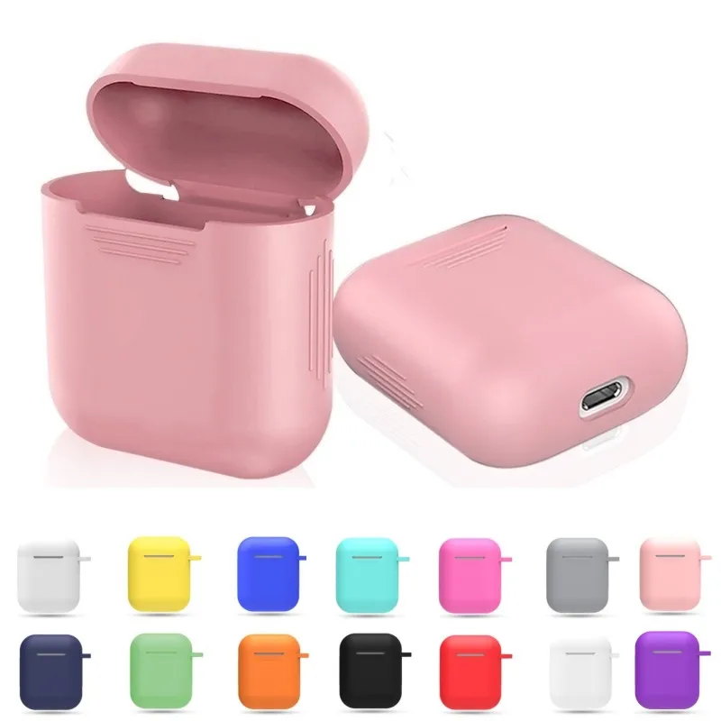 Защитный силиконовый чехол для Apple AirPods беспроводные наушники аксессуары