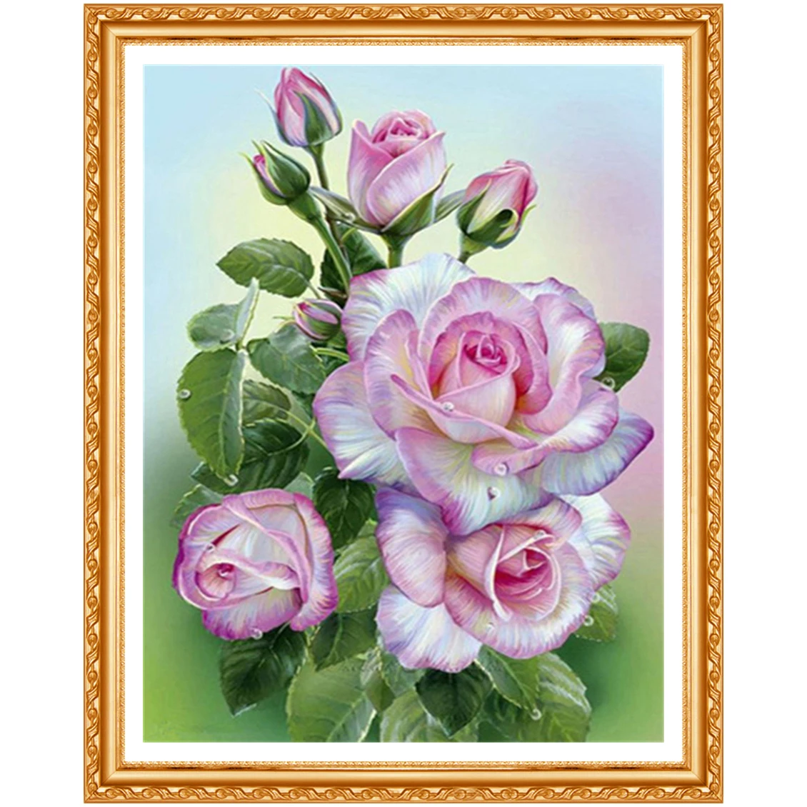 Алмазная картина 5D DIY полная квадратная вышивка цветы алмазная круглая Будда