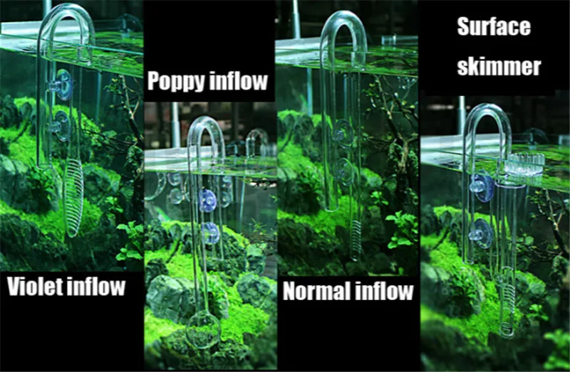 Стеклянная трубка лилия Поппи пион вращающаяся поверхность скиммер поток 13 мм 17