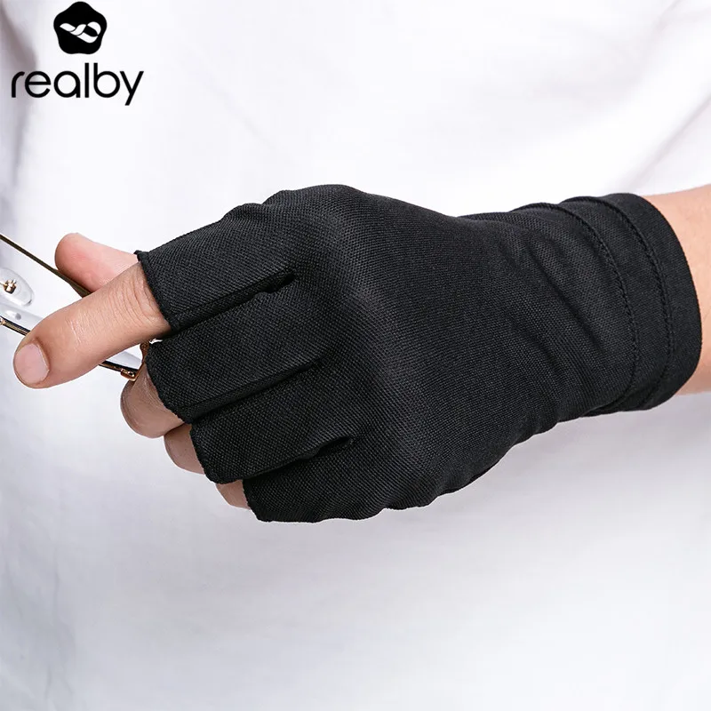 Realby Лето пальцев для вождения Прихватки мангала мужской тонкий солнцезащитный