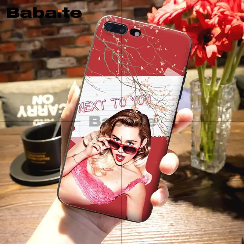 Babaite Майли Сайрус мягкий резиновый черный чехол для телефона для iPhone 5 5Sx 6 7 7plus 8 8Plus X XS MAX XR 11 11pro 11promax