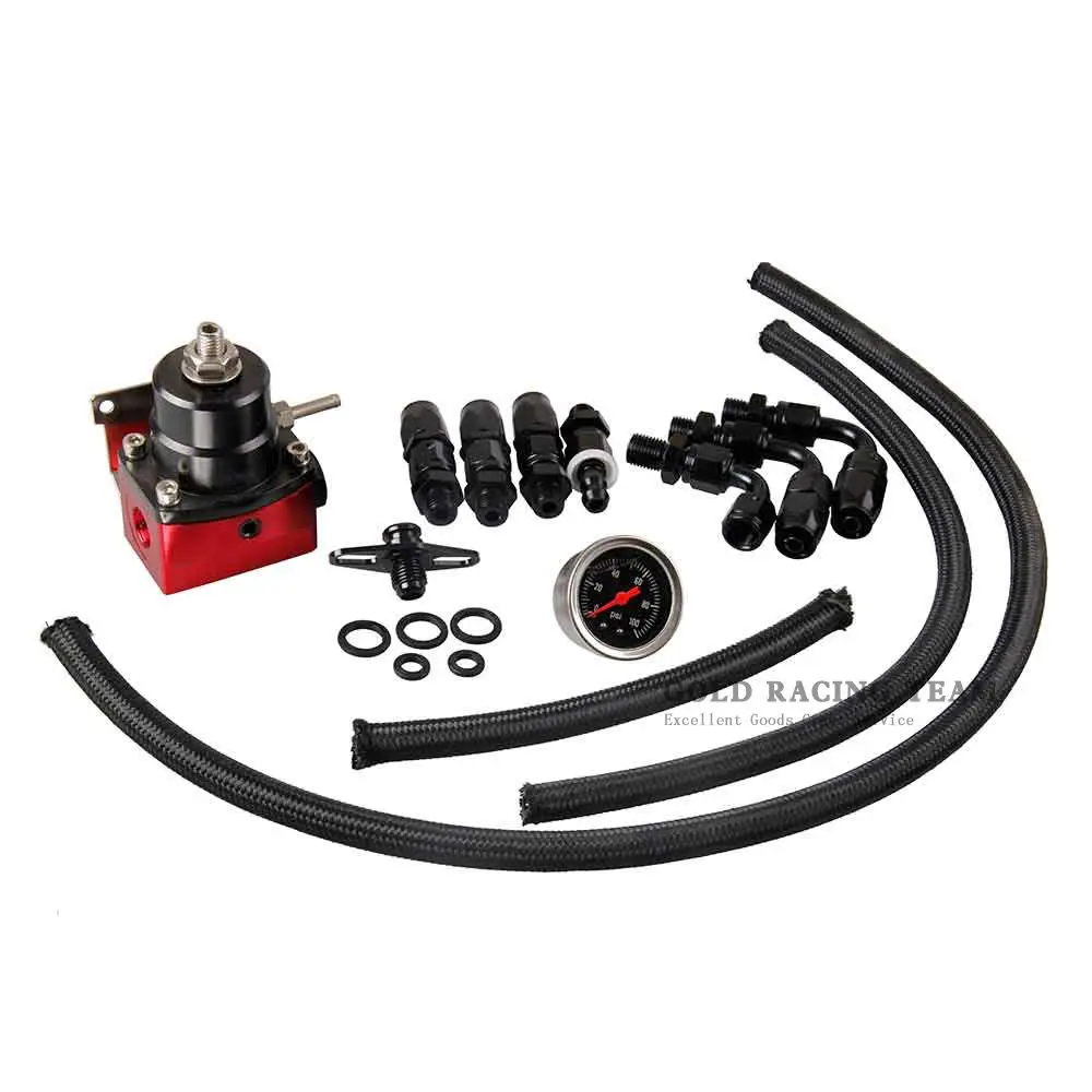 GRT Универсальный Полный черный обходной канал распыления FPR топлива Давление