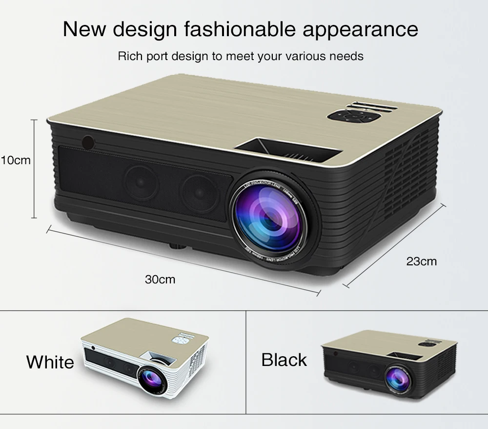 Светодиодный проектор для домашнего кинотеатра 3D Full HD HIFI на выбор Android M5 Wifi PK LED 96