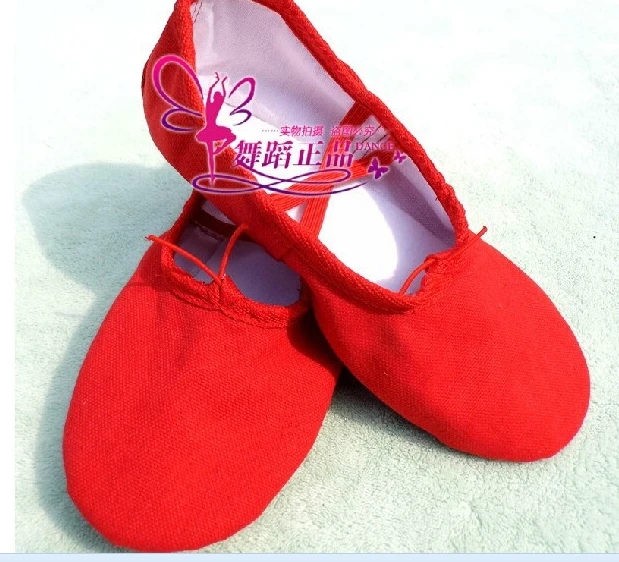 Балетки холщовые для женщин розовые текстильные танцевальные туфли плоская