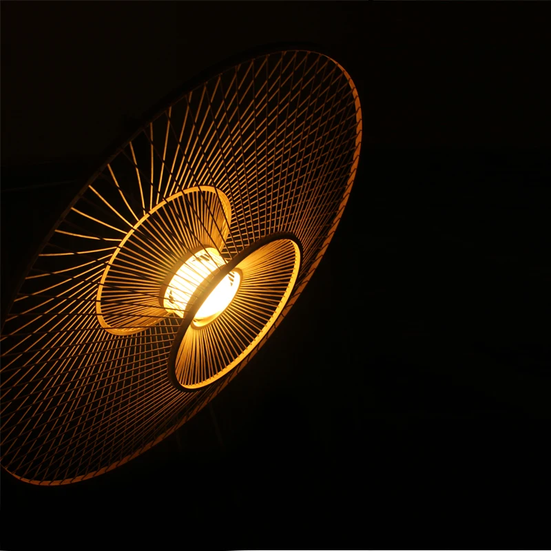 Bamboo lamp chandelier modern Scandinavian style small fresh | Лампы и освещение