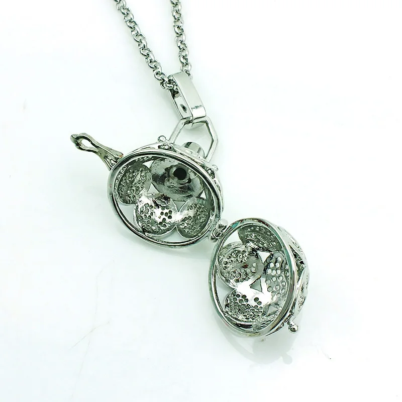 JINGLANG жемчужная клетка кулон ожерелье Ангел детский колокольчик Музыкальный шар