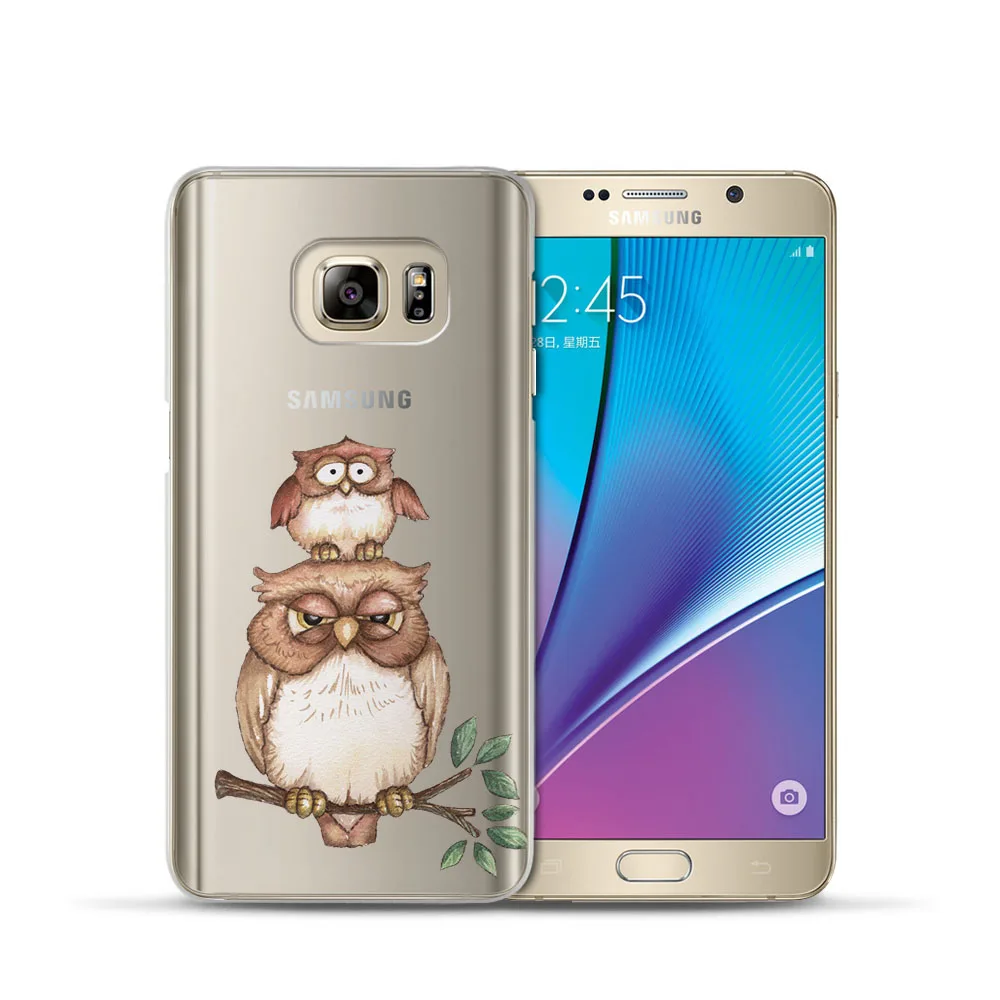 Fashion For Samsung Galaxy J3 J5 J7 A5 A3 2017 2016 2015 Prime S6 S7 Edge S8 S9Plus Owl Animal Phone Case Coque Cover Fundas |