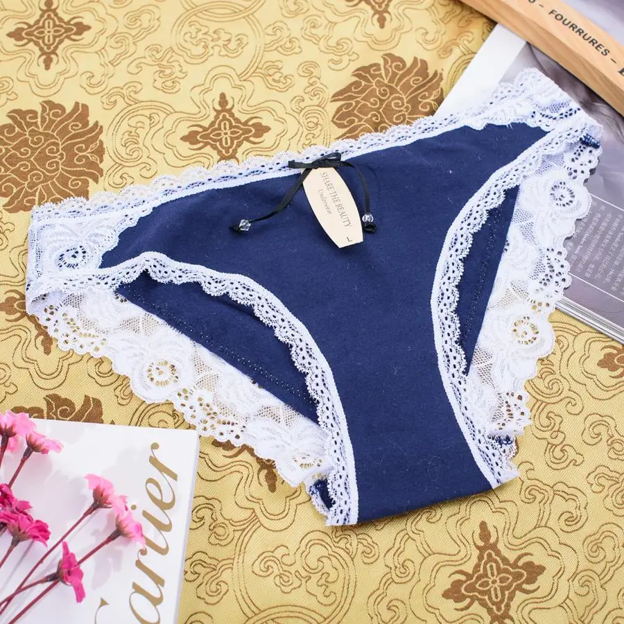 Нижнее белье женские трусы стринги трусики для женщин модные хлопковые в полоску