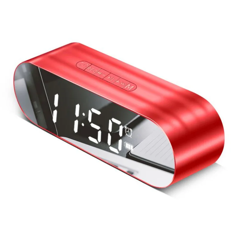 Светодиодный цифровой будильник с fm радио altavoz Bluetooth динамик TF USB Саундбар