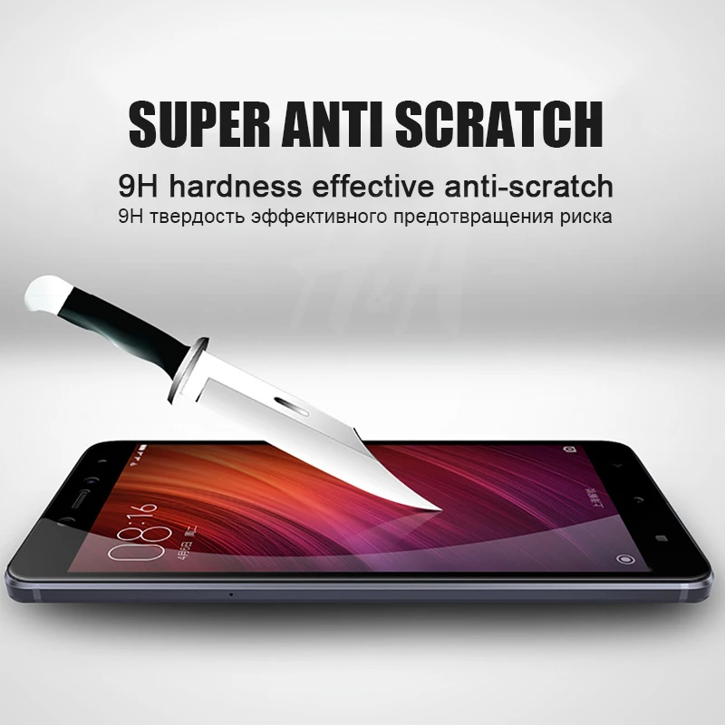 H& A полное покрытие из закаленного стекла для Xiaomi Redmi 4 4A 4Pro 4 Prime Redmi Note 4 Pro Note 4X Защитная пленка для экрана