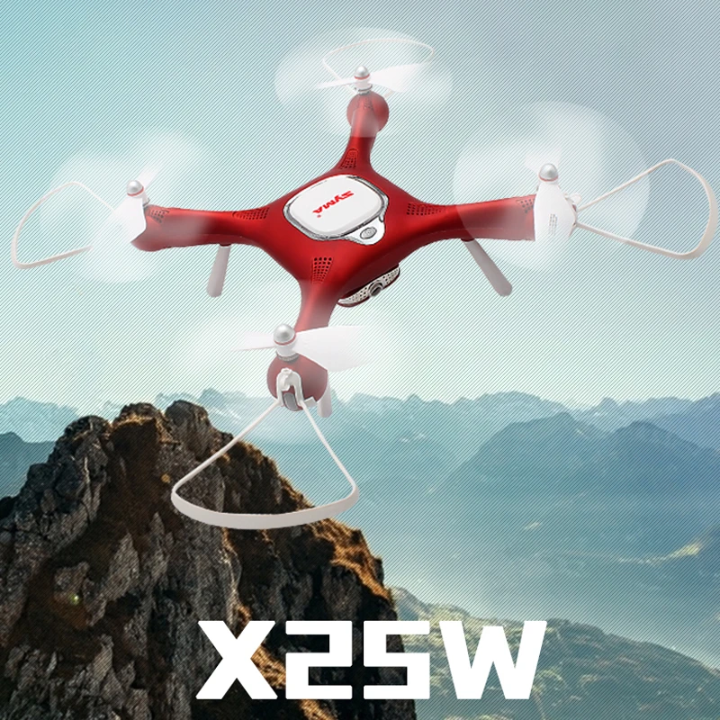 Syma X25W Дрон FPV с камерой HD 720P оптический поток позиционирования Квадрокоптер