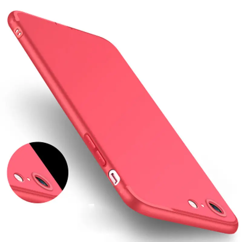 Luxury Thin Matte Silicone Shockproof Soft TPU Candy Phone Case Full Cover Skin For iPhone 7 8 6 6S Plus X 5 5S SE | Мобильные