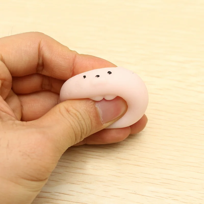 1 шт. мягкие резиновые ремешки для телефона Mochi Pink Bunny милая мультяшная имитация