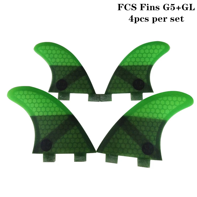 Набор из 4 цветов FCS G5 + GL в наборе цвета набор с логотипом для серфинга Quad fin