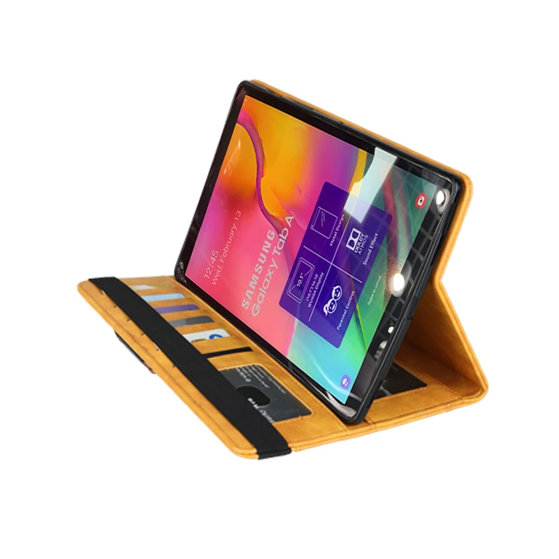 Для samsung Tab T515 Ретро книжный кожаный чехол многофункциональный кошелек Подставка смарт-чехол для samsung Galaxy Tab A 10,1 T510 с подставка для ручки