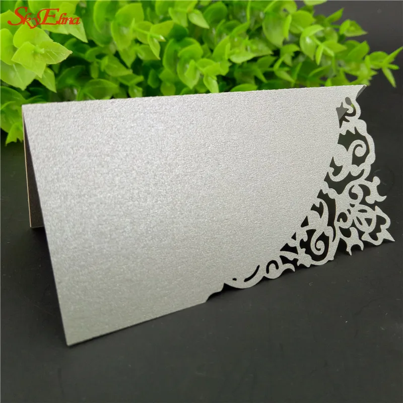100 шт. винтажный дизайн перламутровая бумага лазерная резка товары для свадьбы