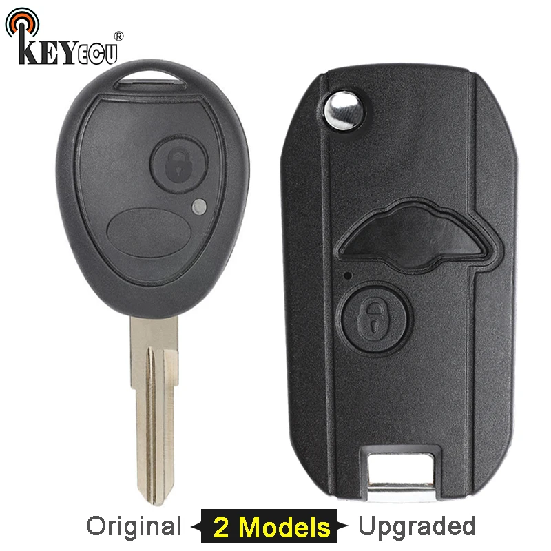 

KEYECU for Land Rover Discovery Replacement Origianl / Upgraded Modified Flip Folding 2 Button Remote Car Key Shell Case Fob