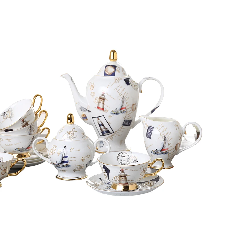 Один комплект включает 6 чашек большой горшок башня столбы чашки позолоченные