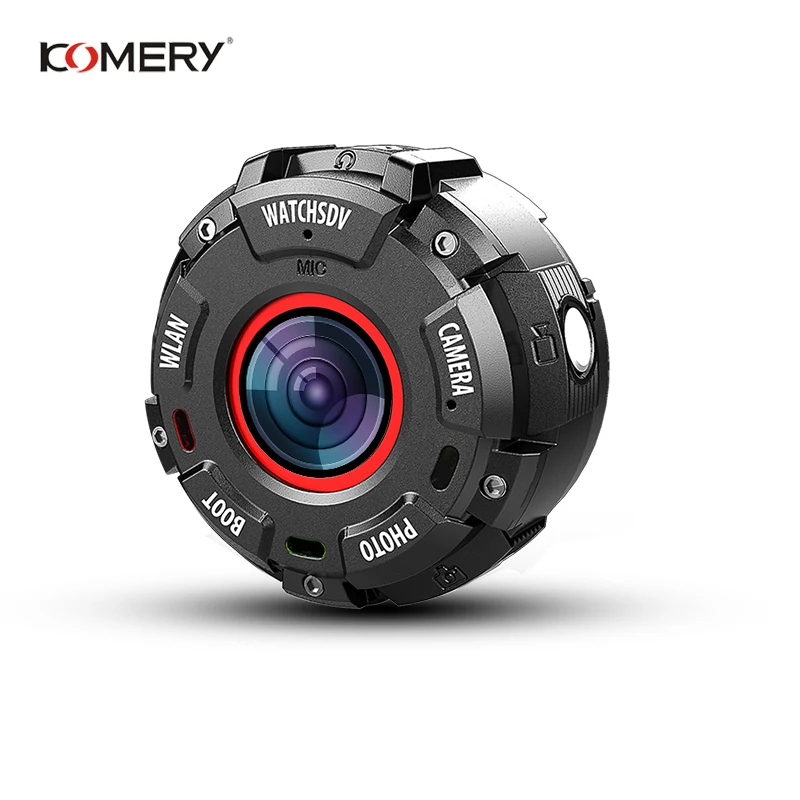 Спортивная мини камера KOMERY HD1080P с поддержкой Wi Fi водонепроницаемая на глубине до