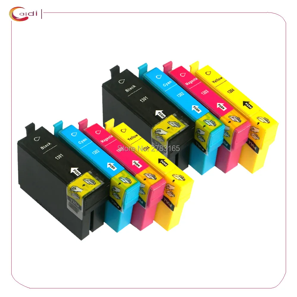 Набор из 8 совместимый картридж для принтера Epson T1301 T1302 T1303 T1304 EPSON Stylus SX525WD SX535WD SX620FW
