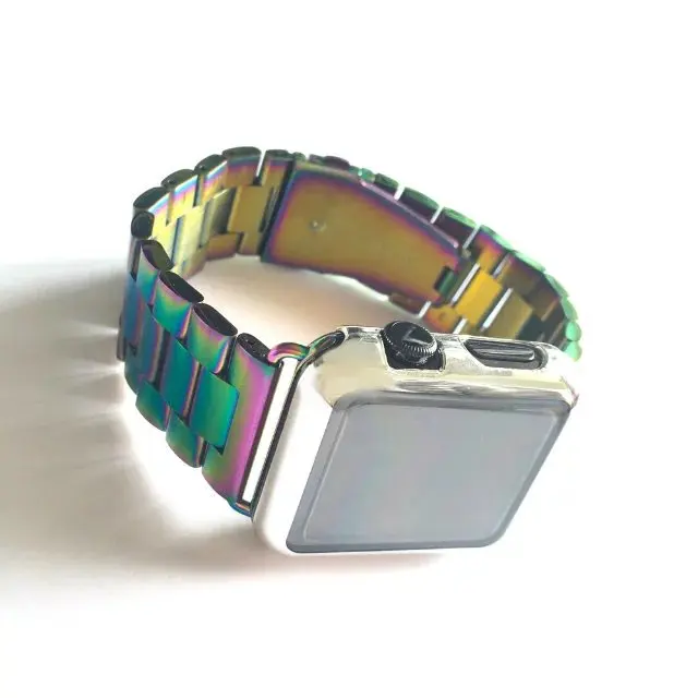 Ремешок для часов из нержавеющей стали для Apple Watch 44 м 40 мм ремешок для iWatch 4 3 2 1 42 мм 38 мм сменный металлический ремешок на запястье с инструментом