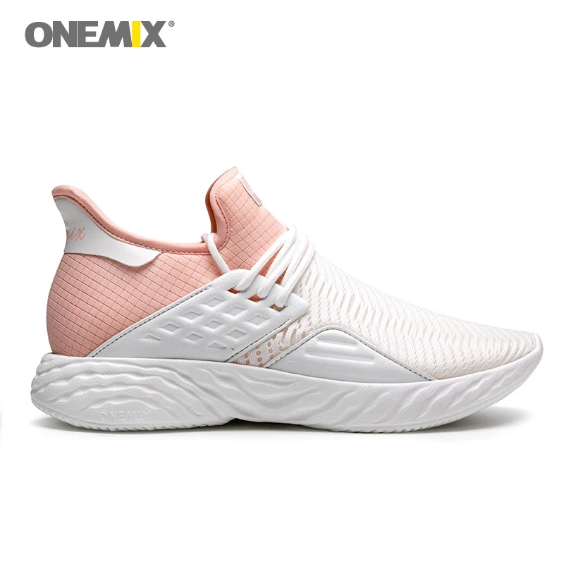 Женские кроссовки для бега ONEMIX2019 дышащие легкие Нескользящие вулканизированные