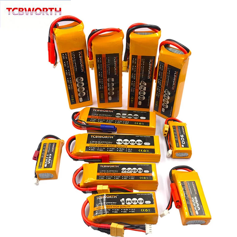 3S RC самолет LiPo батарея 11 1 В 1800 2600 3800 4500 5200 мАч 30C 40C для радиоуправляемого вертолета