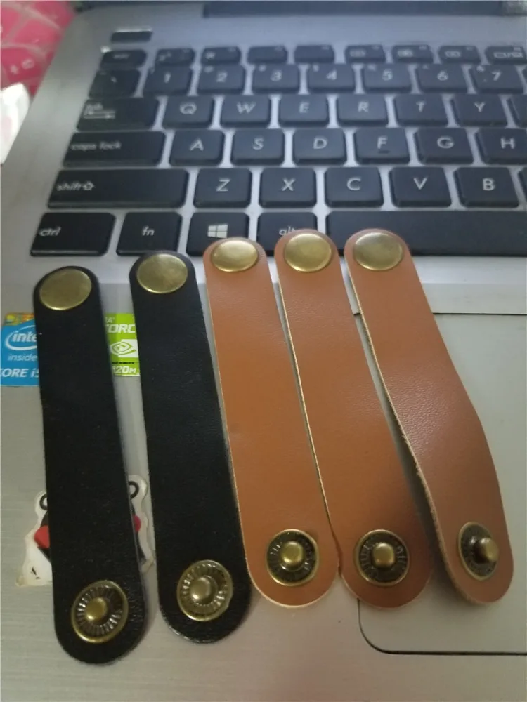 10 шт./лот USB кабель катушки намотки наушников линии cortex линии искусственная кожа пряжки кабельный зажим