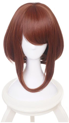 wig 2 and hairnet Boku no Hero Academy Midoriya Izuku Bakugou кацуки OCHACO URARAKA Косплей Костюм мой герой Academy школьная форма - Цвет: wig 2 and hairnet