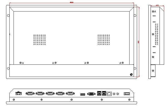 6U монтируемый на стойку промышленный компьютер процессор Core i5-7300U 8 Гб ОЗУ 500 HDD 5-W
