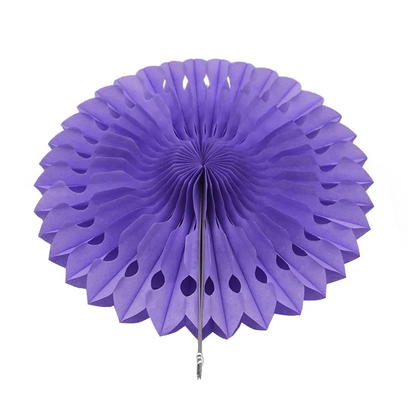 lavender 20 см/25 см/30 см Висячие бумажные цветы папиросная бумага Honeycomb бумажные веера Pinwheels для дня рождения, свадьбы, вечеринки, фестиваля украшения - Цвет: lavender