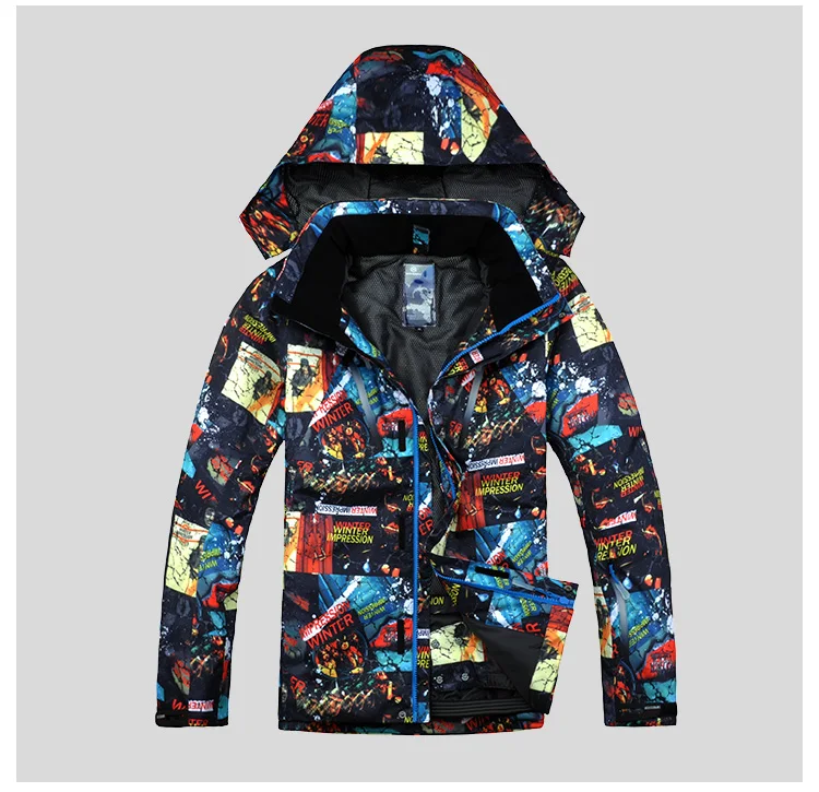 Мужская зимняя одежда лыжный костюм супертеплая ветрозащитная