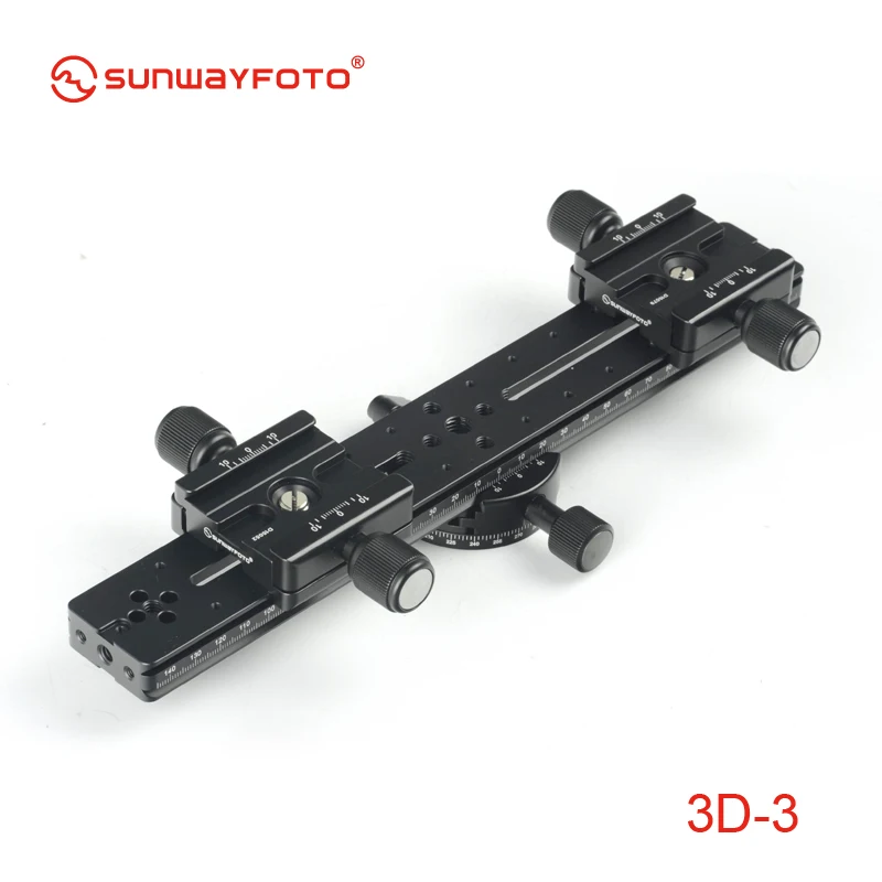 SUNWAYFOTO 3D 3 головка штатива стерео стереоскопическая двойная камера комплект из 4