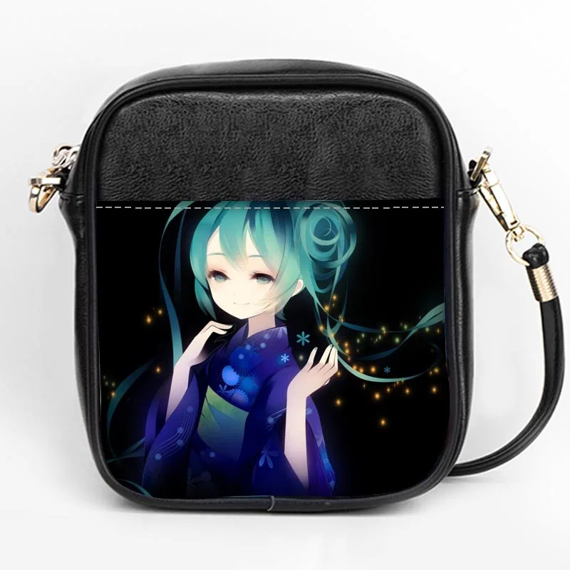 Изготовленное на заказ Hatsune Miku модное с лямками сумка для женщин Слинг сумки на ремне кожа мини девушки Tote вечерние сумки DIY Слинг Сумка - Цвет: 15