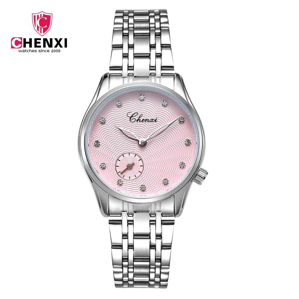 

CHENXI Luxury Women Watches Steel Watchband Ladies Rhinestone Clocks Fashion Female Quartz Watch Famous Brand Wristwatch NATATE
