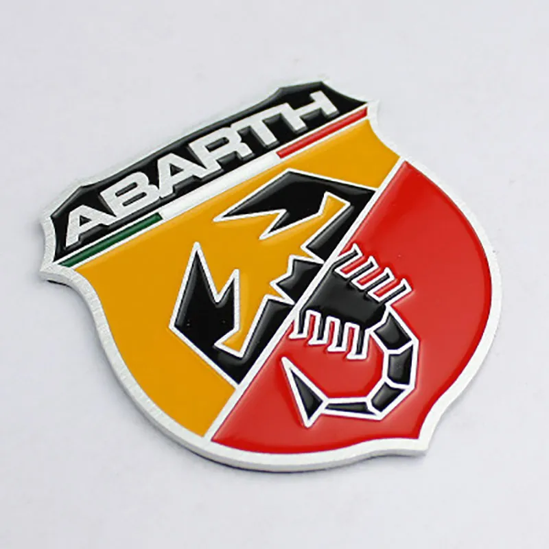 3D Italy metal sticker Abarth badge Emblem Scorpion Adhesive For Fiat Viaggio Punto 124 125 500 Car Styling | Автомобили и