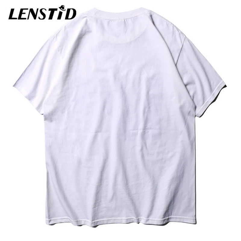 Мужские футболки в стиле хип хоп LENSTID Funny Stupid Friend винтажные повседневные с