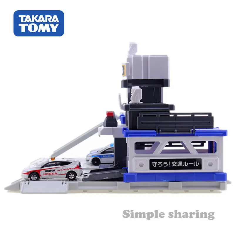 Takara Tomy Tomica Town, центральный Полицейский отдел, строительный блок, литые под давлением миниатюрные детские игрушки, модель, набор, горячая Распродажа, детские куклы