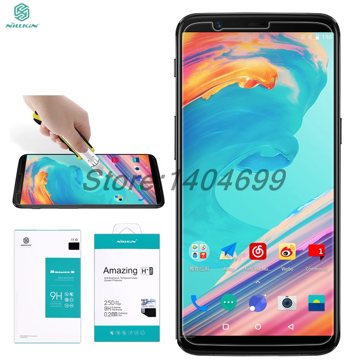 Защита для экрана OnePlus 5T стекло закаленное Nillkin Amazing H + PRO 9H 0 2 мм 2.5D A5010|tempered glass|amazing