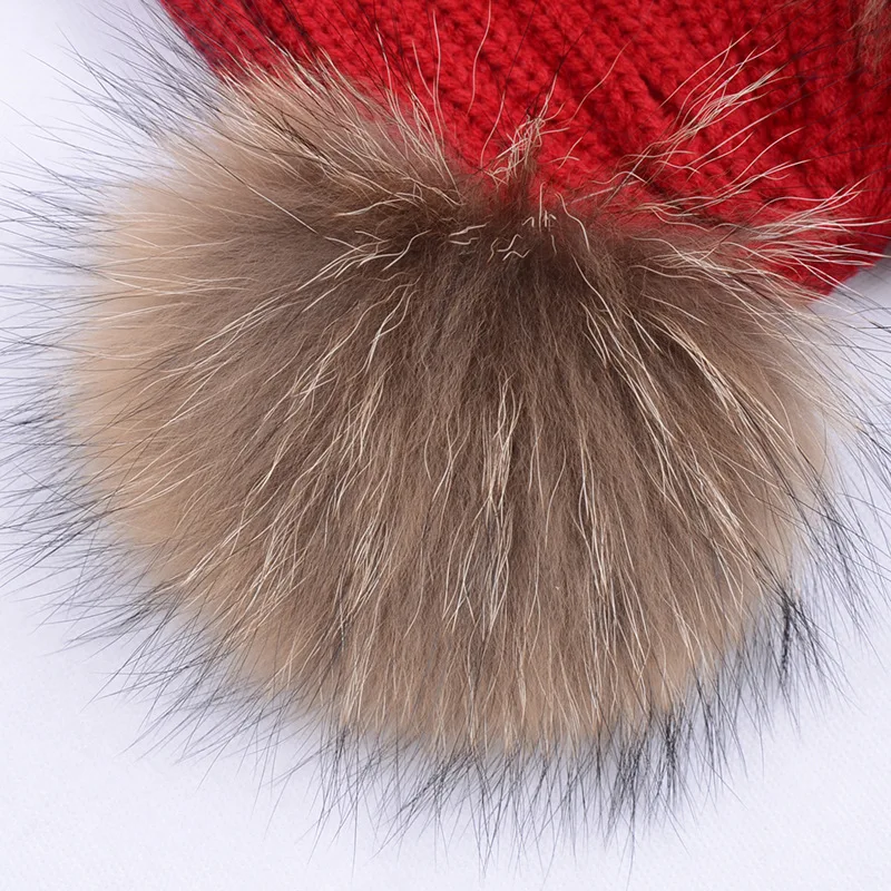 Европа Европейский стиль Американский Новинка Зимняя шапка двойной волосы мяч