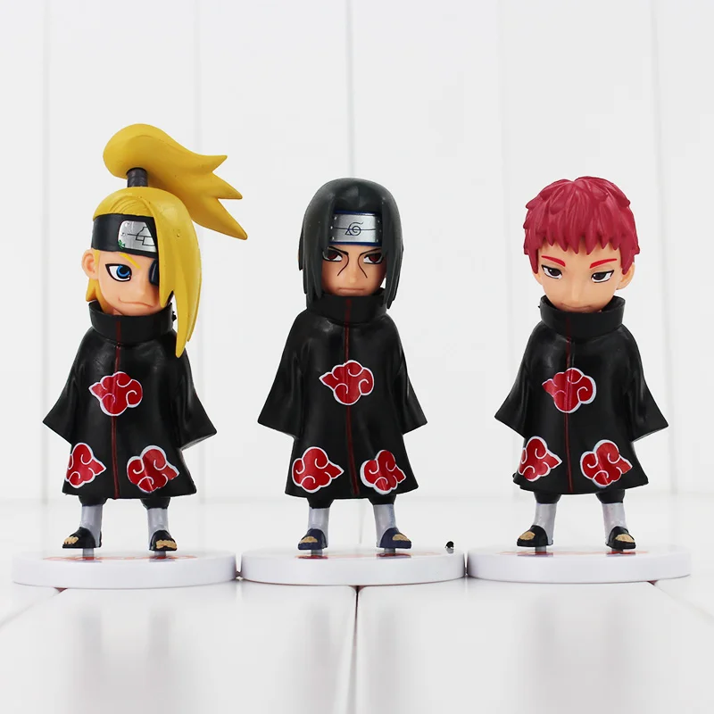 6 шт./лот Горячая Аниме ПВХ экшн фигурка модели игрушки кукла|naruto sasuke|anime narutopvc action