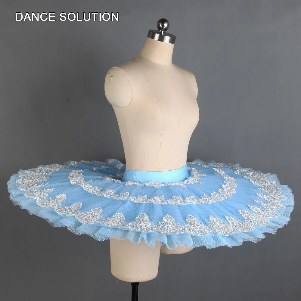 Бледно голубая профессиональная балетная пачка полуюбка для взрослых и девушек