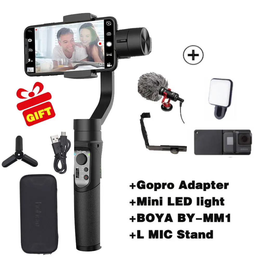 Opition 5 Hohem iSteady мобильный 3-осевой Карманный стабилизатор для Gopro sjcam экшн-камеры iPhone samsungpk гладкой 4 vimble 2 DJI OSMO - Цвет: Opition 5