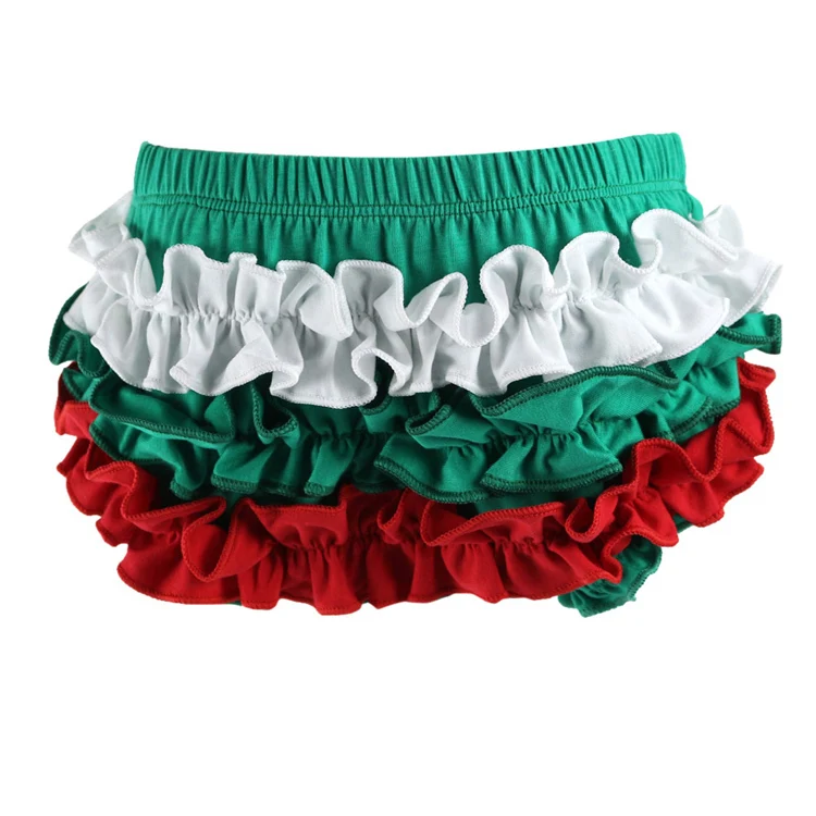 Модные брошенные Новорожденные рождественские праздничные хлопковые трусики с