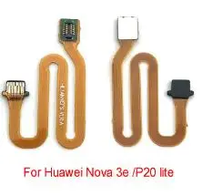 Гибкий кабель для huawei mate 10 20 P10 P20 P30 Honor 8 9 7x lite nova 3 считыватель отпечатков пальцев Сенсорный ID сенсор Главная Кнопка Разъем - Цвет: P20 lite