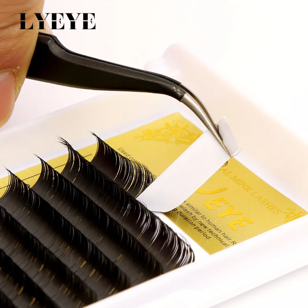1 лоток натуральные ресницы расширение эллипса мягкие ресниц 0.15 0.20 мм C D локон Flat