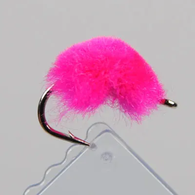 ICERIO 9 шт.#12 микро яйцо форель муха имитирующий лосось косуха Glo-bug форма муха форель рыболовные приманки - Цвет: Pink