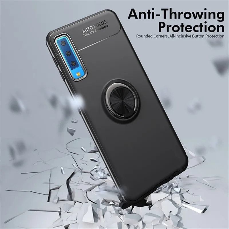 Магнитный автомобильный держатель силиконовый чехол для Samsung Note 9 8 S9 S8 S7 Edge J2 Core J3