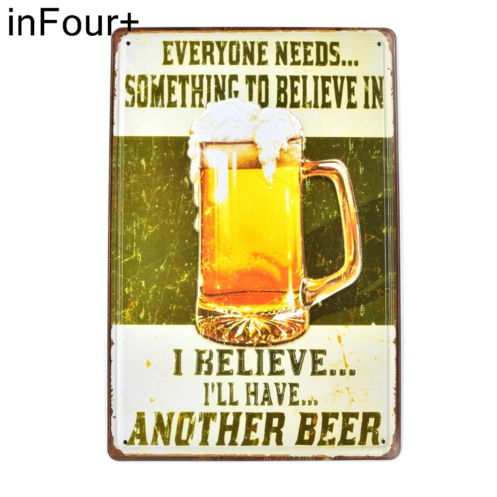 Cold Beer 3D Embossed Metal Sign Bar Pub Decor Tin Vintage Home Retro Plaque Classic Plate | Дом и сад