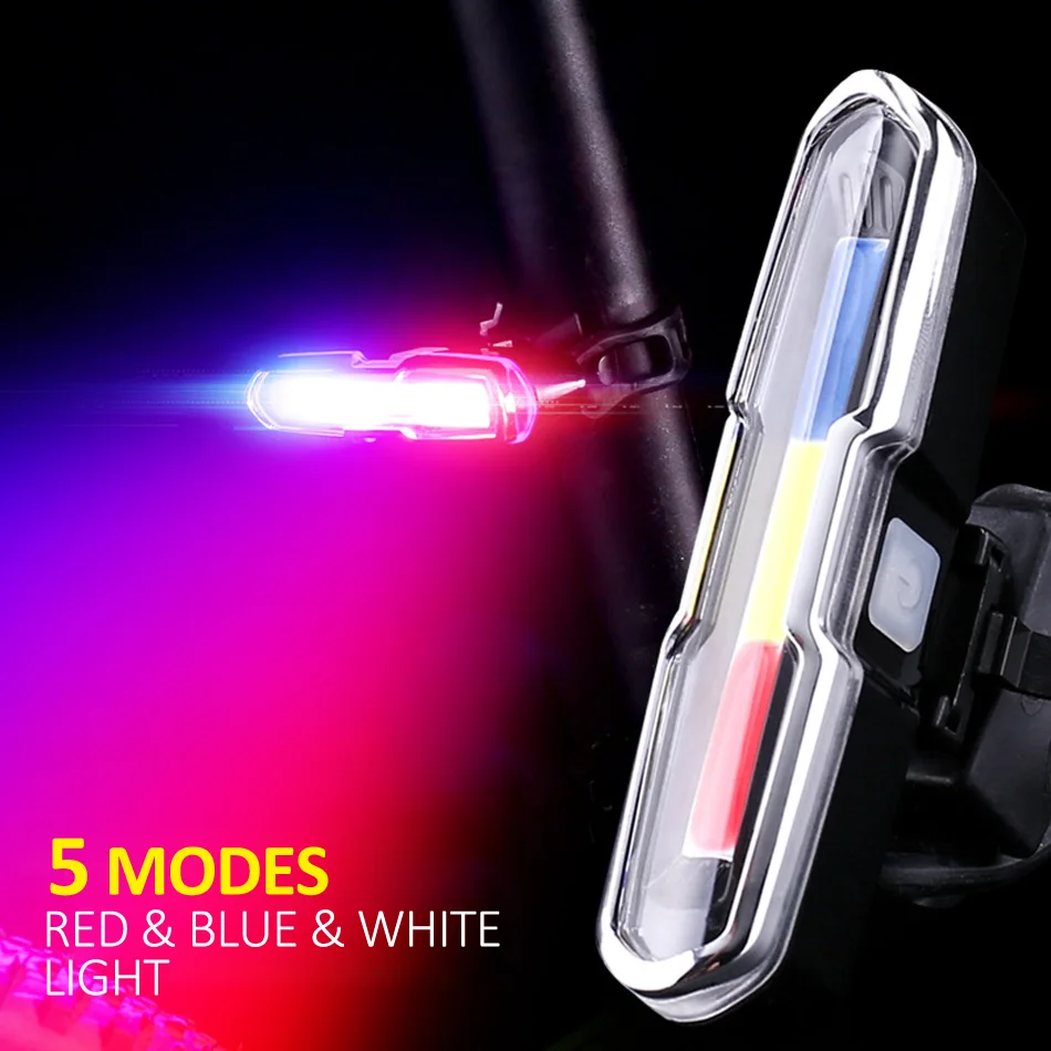 Велосипедный фонарь задний светодиодный MTB COB Luces Bicicleta Luz Bicicleta для езды на велосипеде USB аксессуары для фонарей